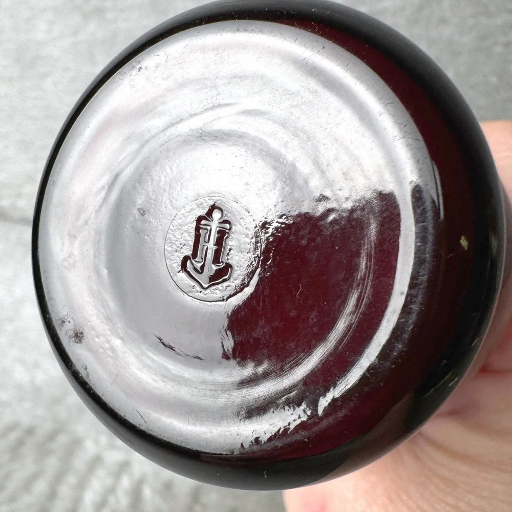 Vintage Anchor Hocking Royal Ruby Red Glass Bud Vase 6